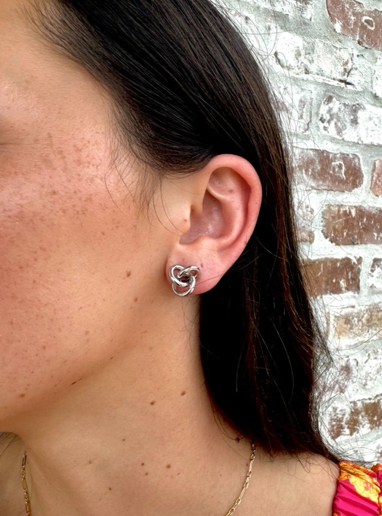 Thumbnail: Knot Studs - Gold & Silver