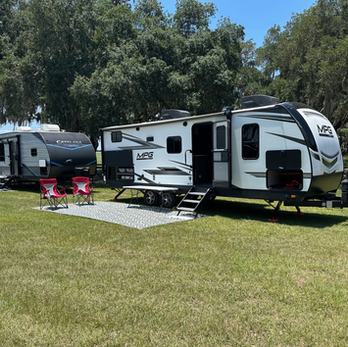Off grid RV rental with generator at Rock the Country music festival in Florida