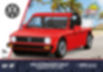 Cobi 24660 VW Golf Cabrio rot Maßstab 1:35