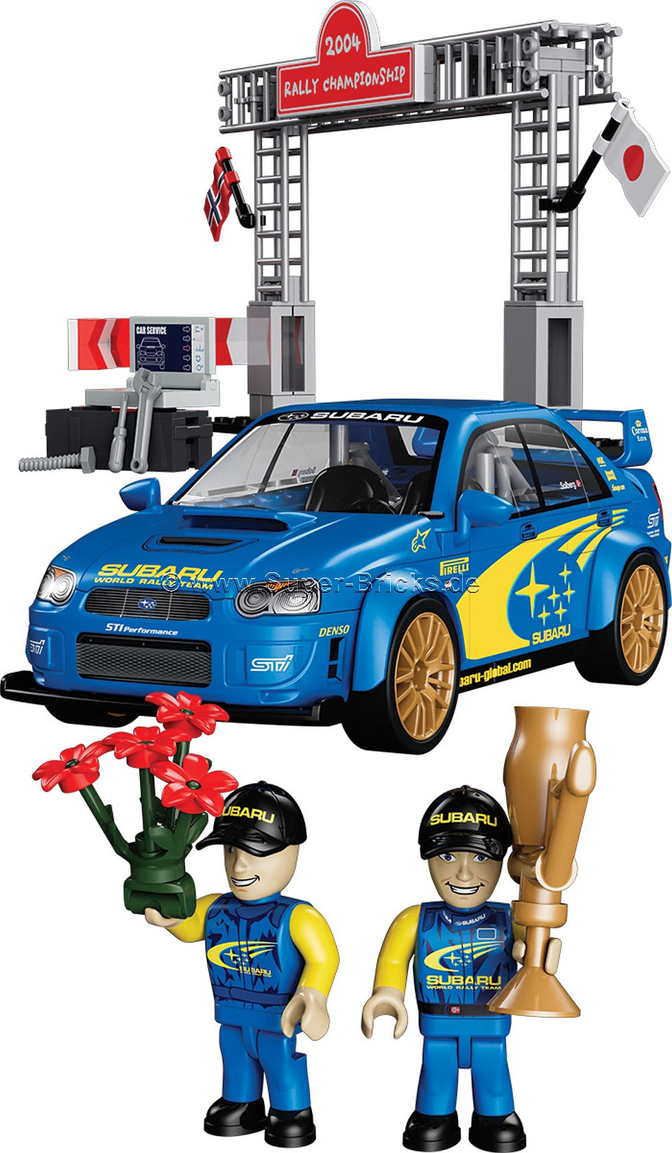 Miniaturbild: Cobi 24652 Subaru Impreza WRC04 Rally Champion Start/Ziel