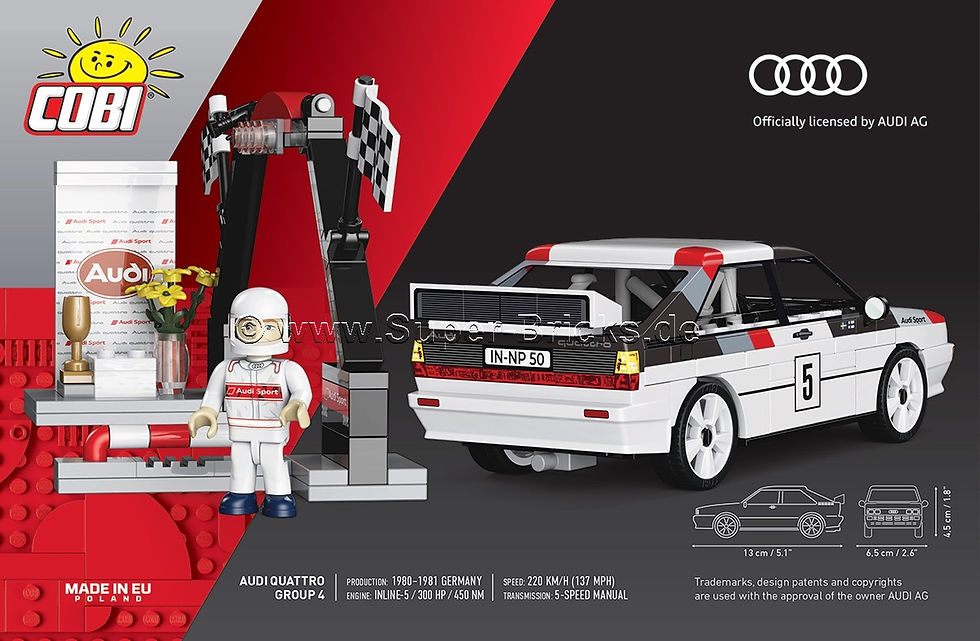 Cobi 24666 Audi Quattro Group 4 Start/Ziel