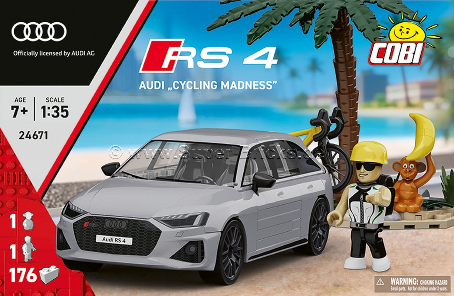 Cobi 24671 Audi RS 4 Avant Fahrradtour