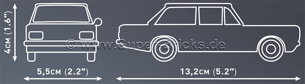 Miniaturbild: Cobi 24598 Opel Rekord C 1900L himmelblau