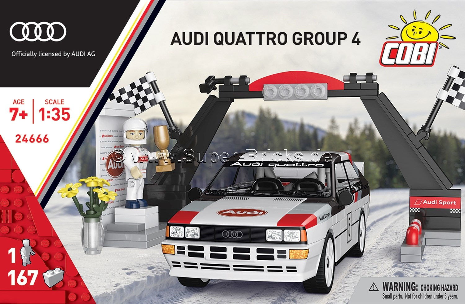 Cobi 24666 Audi Quattro Group 4 Start/Ziel