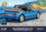 Cobi 24661 VW Golf GTI Cabrio britische Version blau Maßstab 1:35