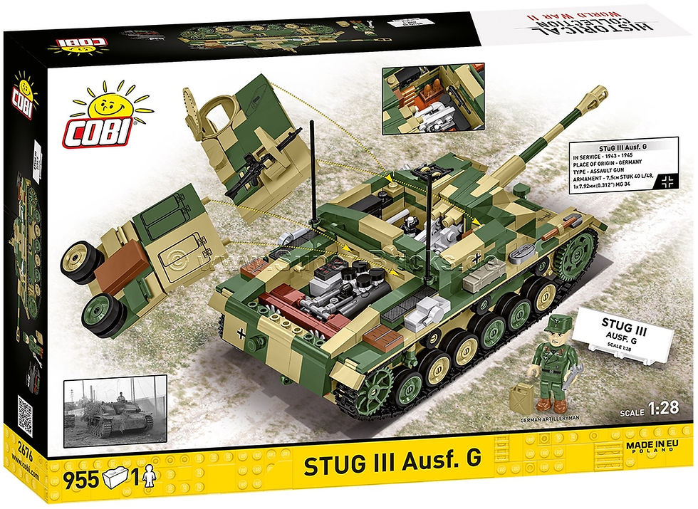 Miniaturbild: Cobi 2676 Stug III Ausf G Sturmgeschütz mit Inneneinrichtung