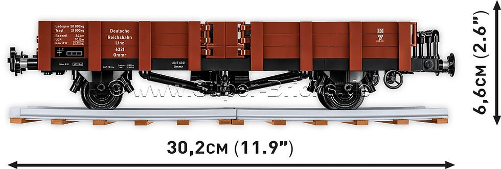 Miniaturbild: Cobi 6285 Deutsche Reichsbahn Güterwagen Typ Ommr 32 Linz