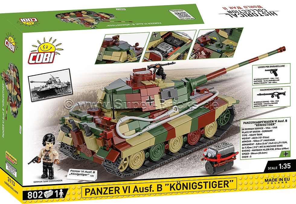 Miniaturbild: Cobi 3113 PzKpfw VI Tiger II Königstiger Maßstab 1:35