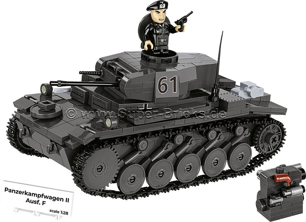 Miniaturbild: Cobi 2597 PzKpfw II Ausf. F mit Inneneinrichtung