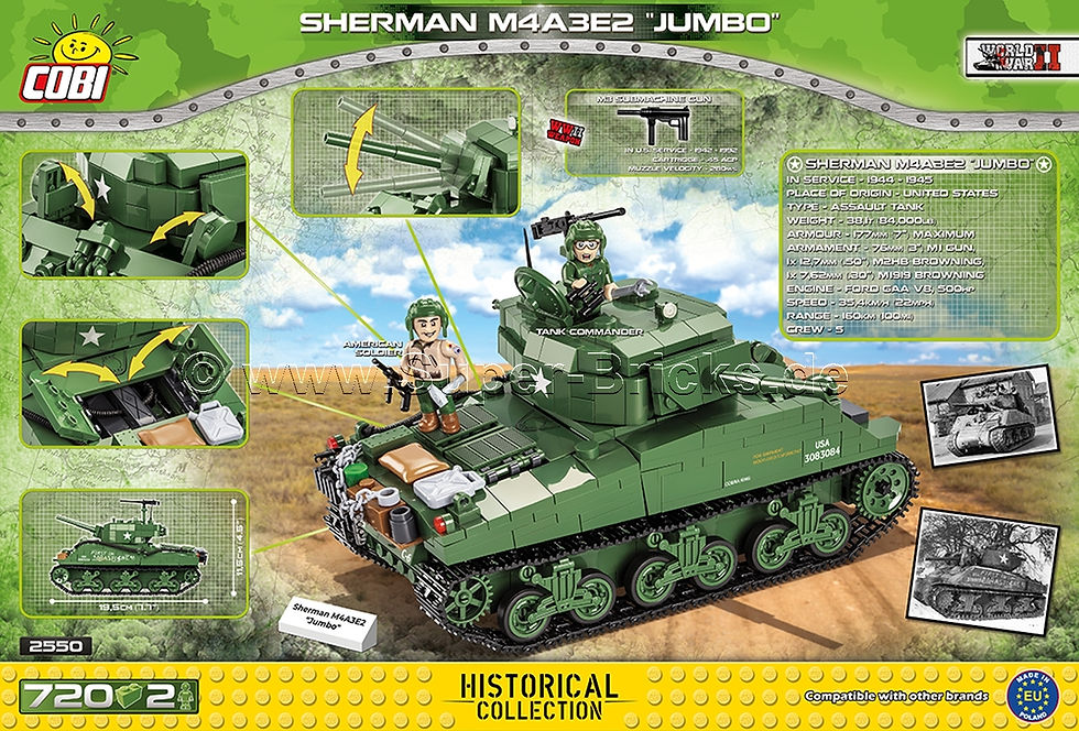 Miniaturbild: Cobi 2550 M4A3E2 Sherman Jumbo