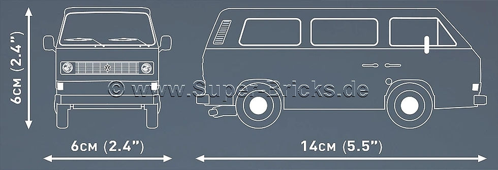 Miniaturbild: Cobi 24639 VW T3 Bus Winterurlaub