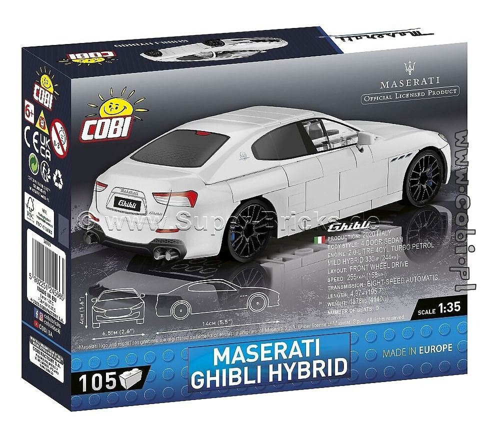 Miniaturbild: Cobi 24566 Maserati Ghibli Hybrid weiß