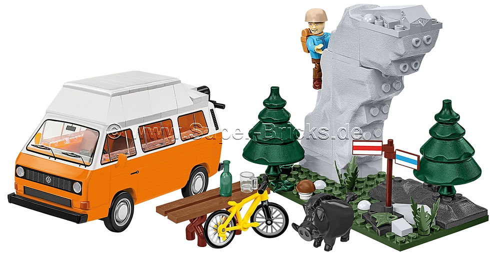 Miniaturbild: Cobi 24638 VW T3 Bus Camper Westfalia