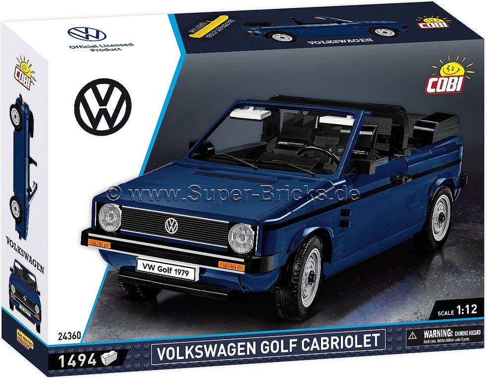 Miniaturbild: Cobi 24360 Golf Cabrio blau Maßstab 1:12