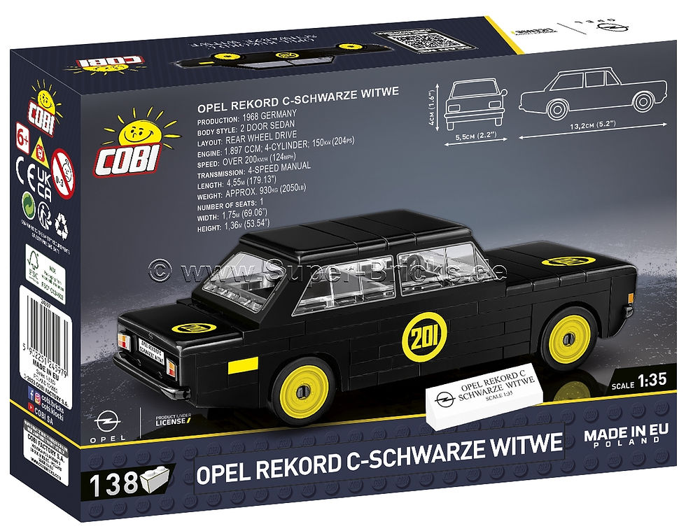 Miniaturbild: Cobi 24597 Opel Rekord C Schwarze Witwe Maßstab 1:35