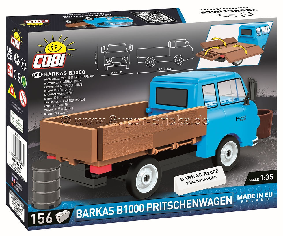 Miniaturbild: Cobi 24593 Barkas B1000 Pritschenwagen