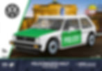 Cobi 24642 VW Golf I 1974 Polizei