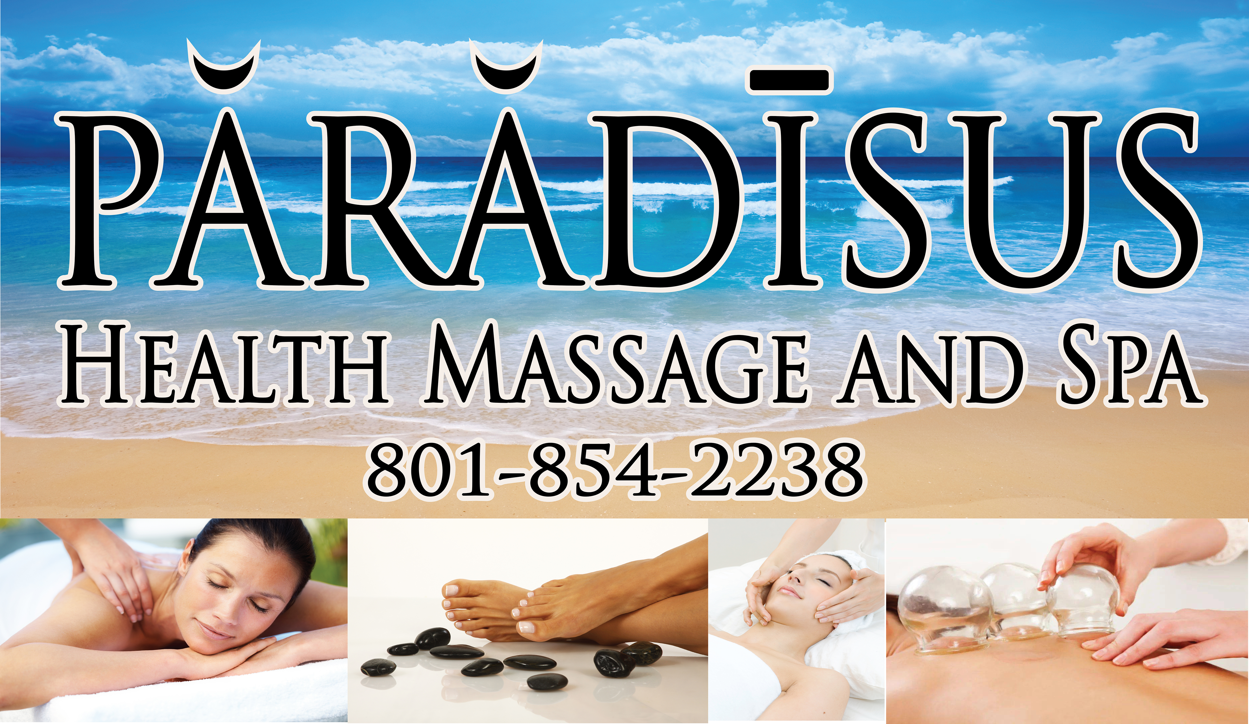Clean, professional medical spa treatment room with neutral tones at Paradisus Health Massage and Spa in Provo