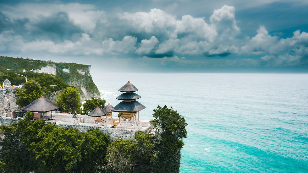 Bali's Most Iconic Landmark and popular tourist attraction Uluwatu Temple one of six key B