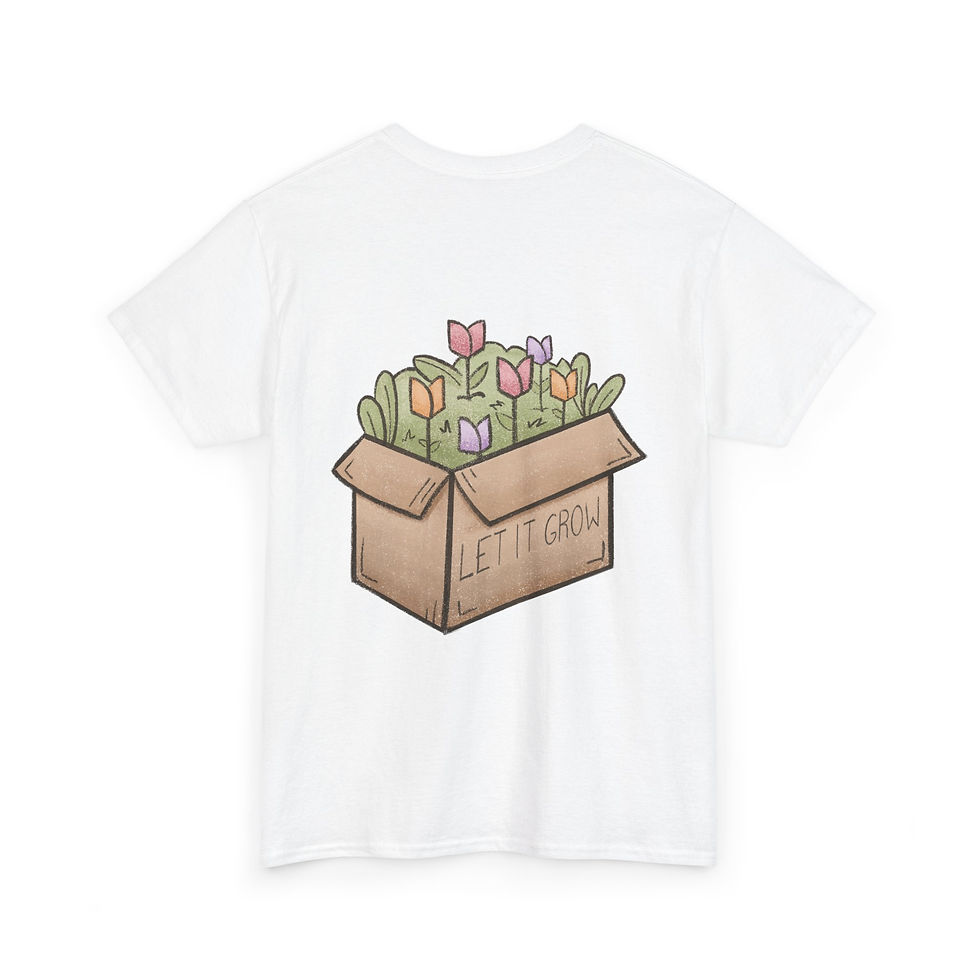 Thumbnail: 'Let It Grow' Flowers Boxy Graphic Tee
