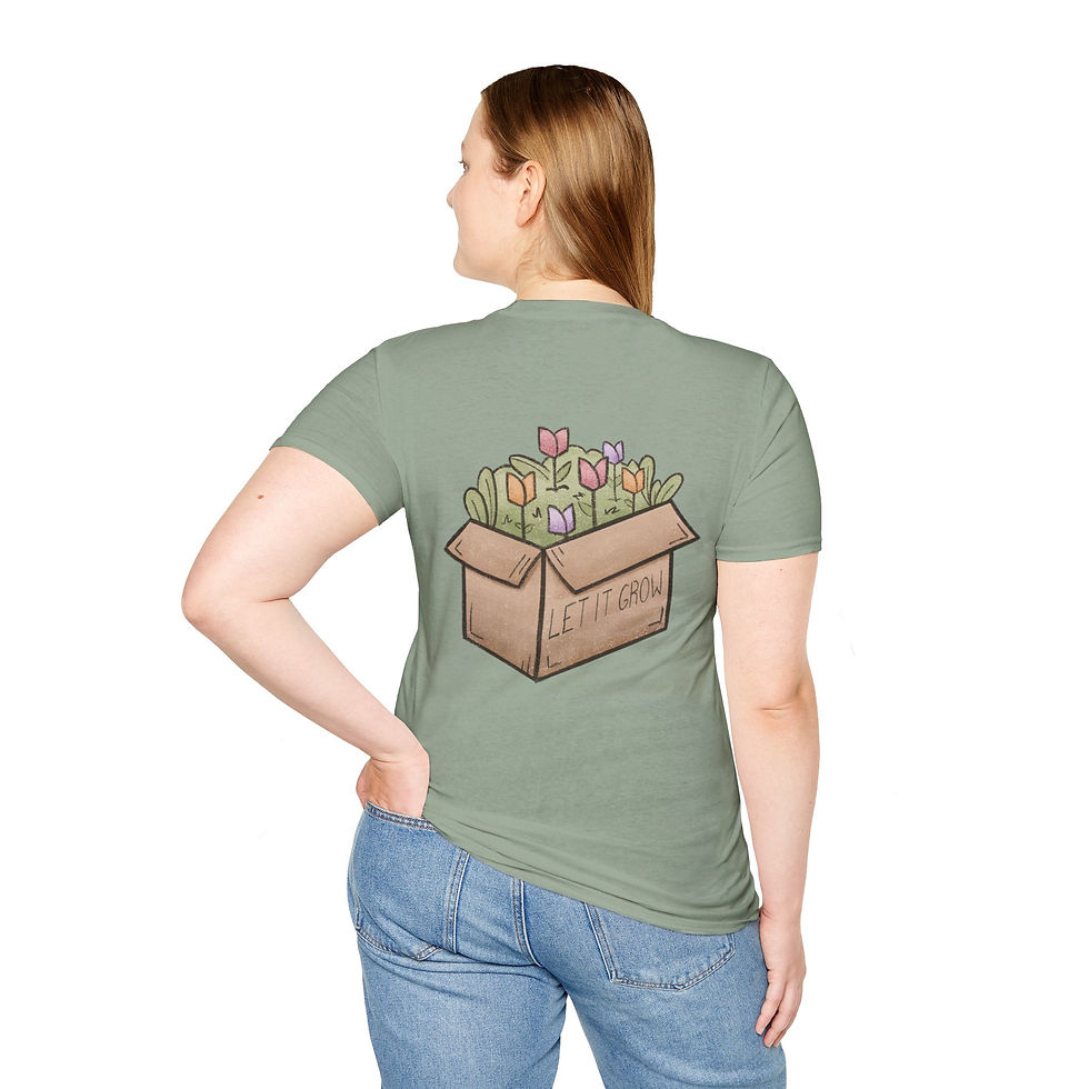 Thumbnail: 'Let It Grow' Slim-Fit Flower Tee