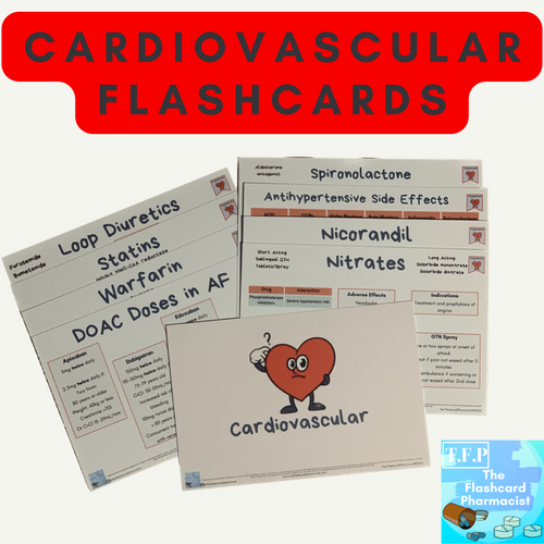 Cardiovascular Flashcards | Flashcard Pharmacist