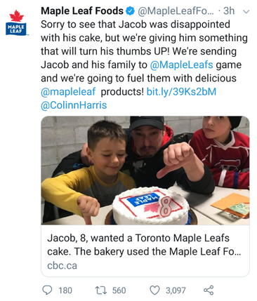 Creating Maple Leaf fans...