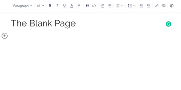 The Blank Page