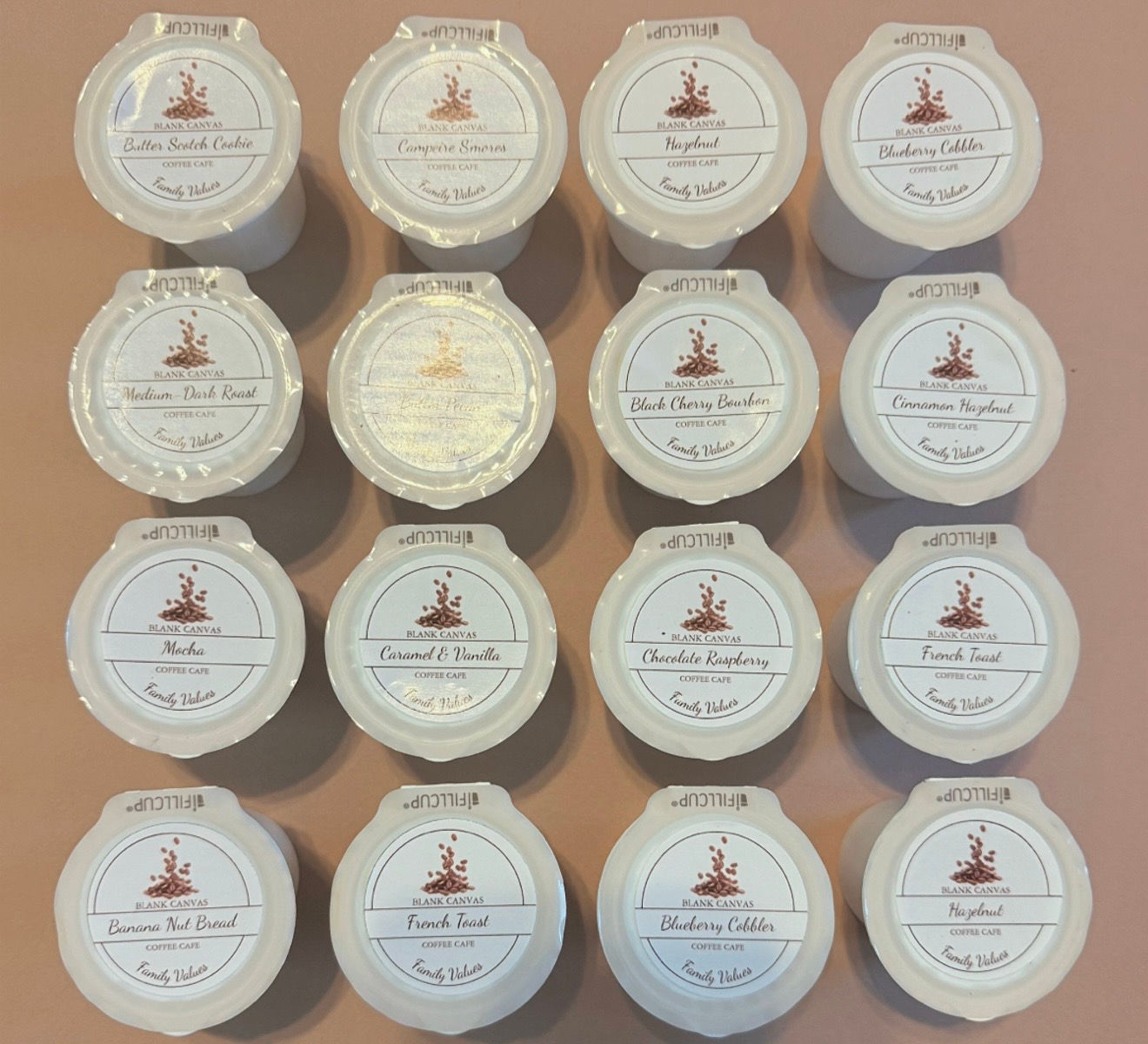 16 gourmet coffee pods