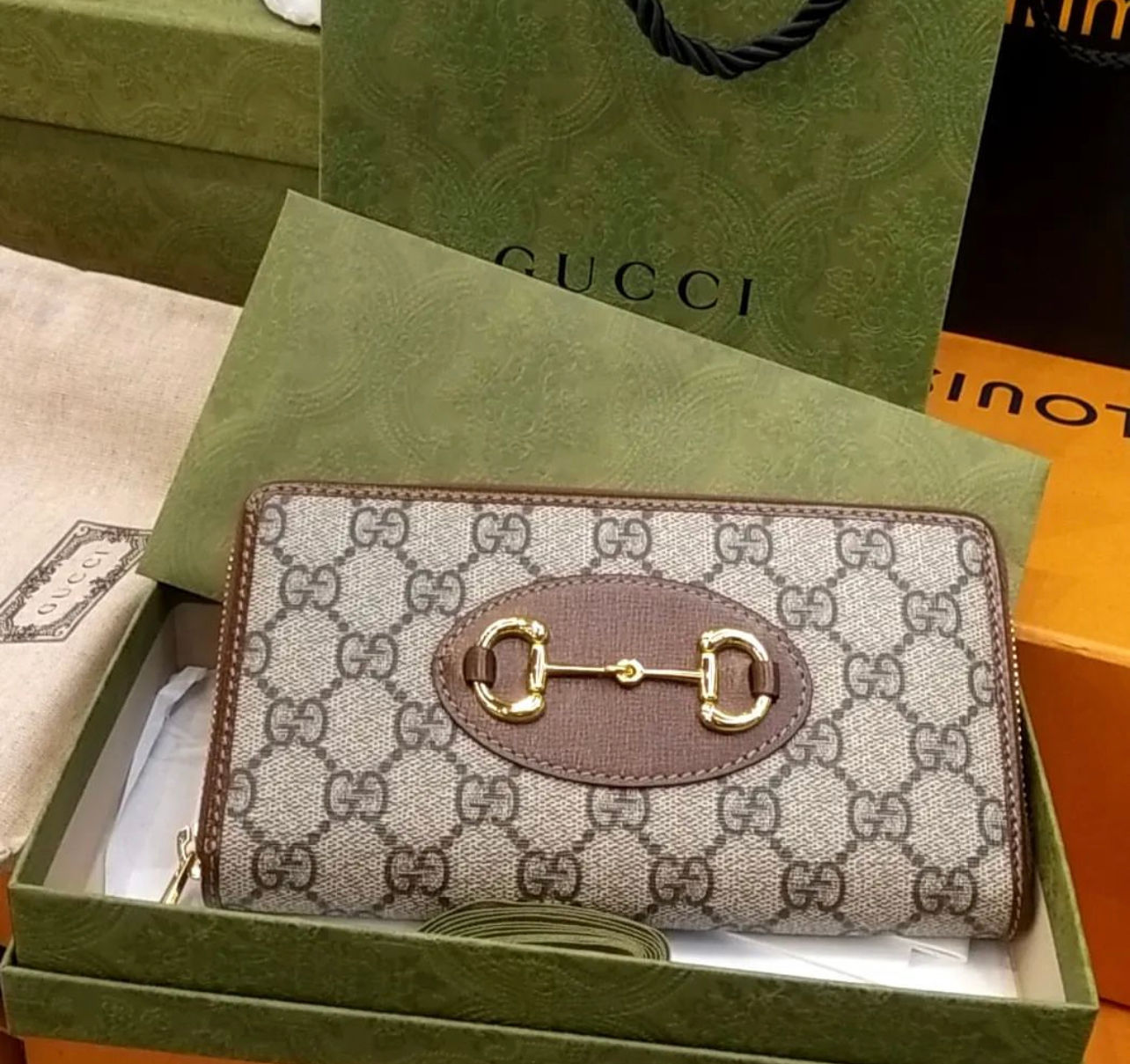 Gucci 1955 Horsebit Zip around wallet