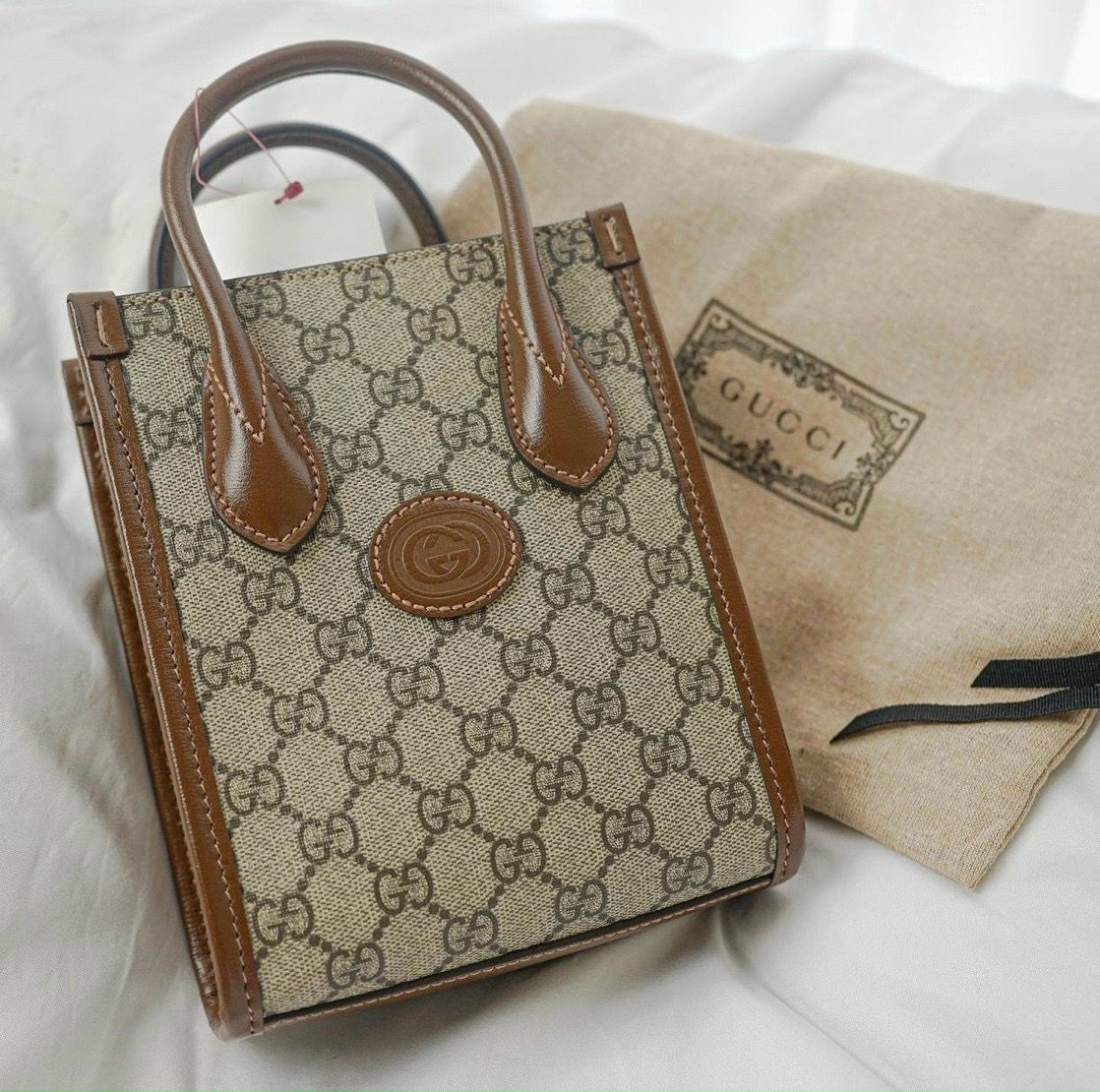 Gucci tote bag mini size
