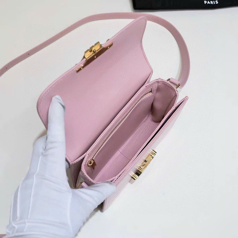 Hình thu nhỏ: Celine Triomphe Bag shiny calfskin