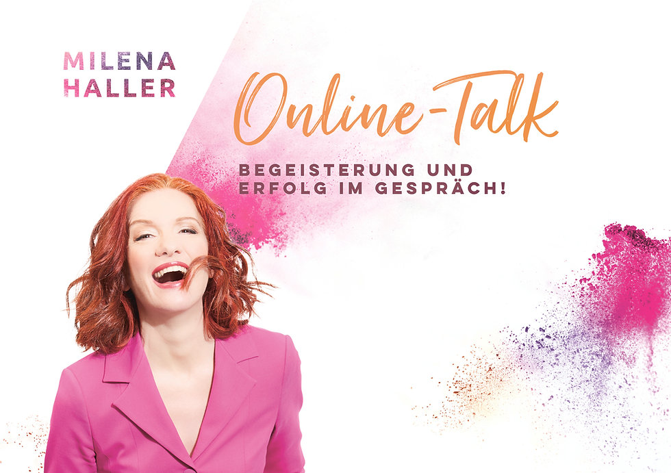 Logo Milena Haler Online-Talk mit Foto q
