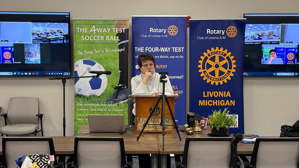 Club Meeting Featuring President Nancy Darga's "Year in Review"