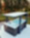 An AquaTrainer constant current swim spa with Covana Electric cover.
