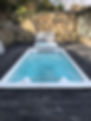 Hydropool North West swim spa install indeck with a hot tub behind, installed in Greater Manchester.