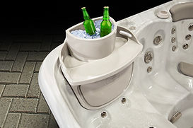 Ice bucket upgrade for a Hydropool Self Cleaning Hot Tub.