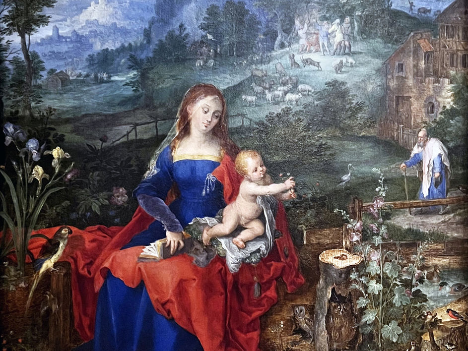 Jan Brueghel l'Ancien | Vierge à l'Enfant avec des animaux