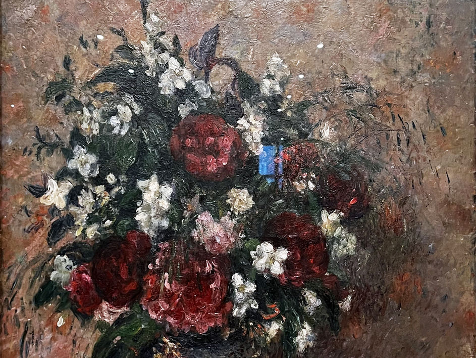 Camille Pissarro | Vase de pivoines et d’oranger