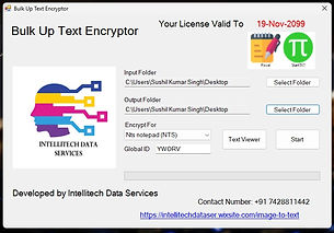 Bulk Text Encryptor for Pixcel Notepad