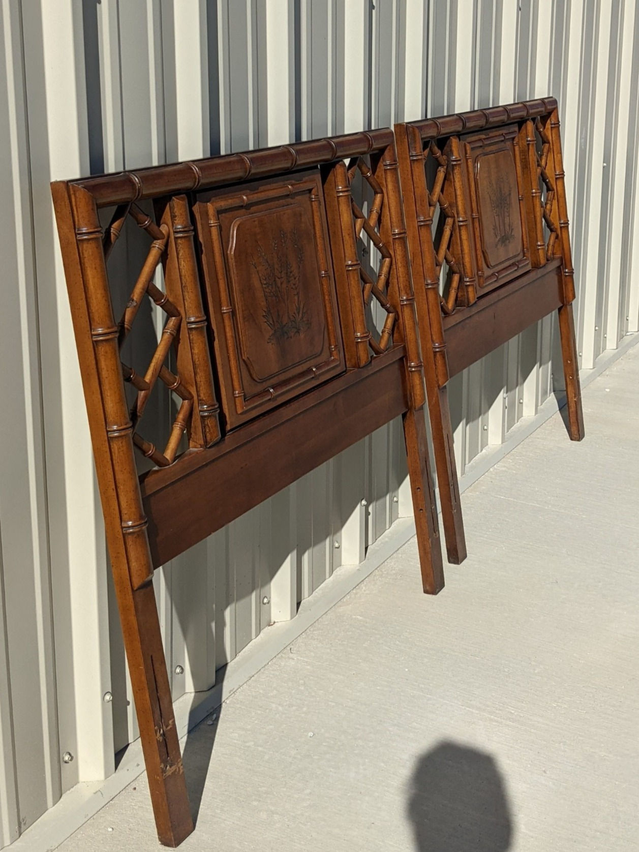 Pair Dixie Aloha Twin Headboards for Custom Lacquer