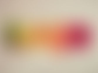 leaves hanging on a string with colors changing from green to yellow to orange to red from left to right