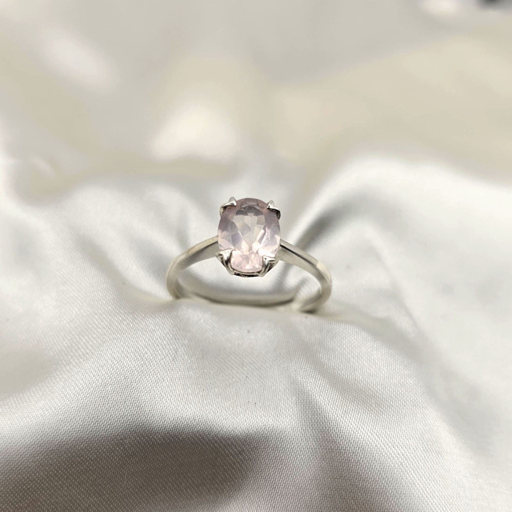 Oval Faceted Rose Quartz