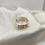 Thumbnail: 9ct Gold Square Band Ring