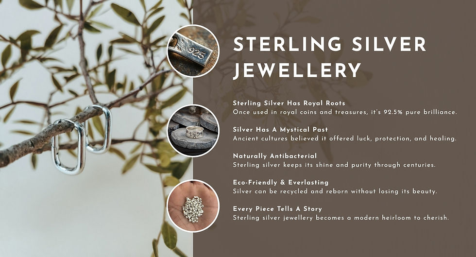 Sterling silver jewellery blog post overview