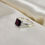 Thumbnail: Square Garnet Ring