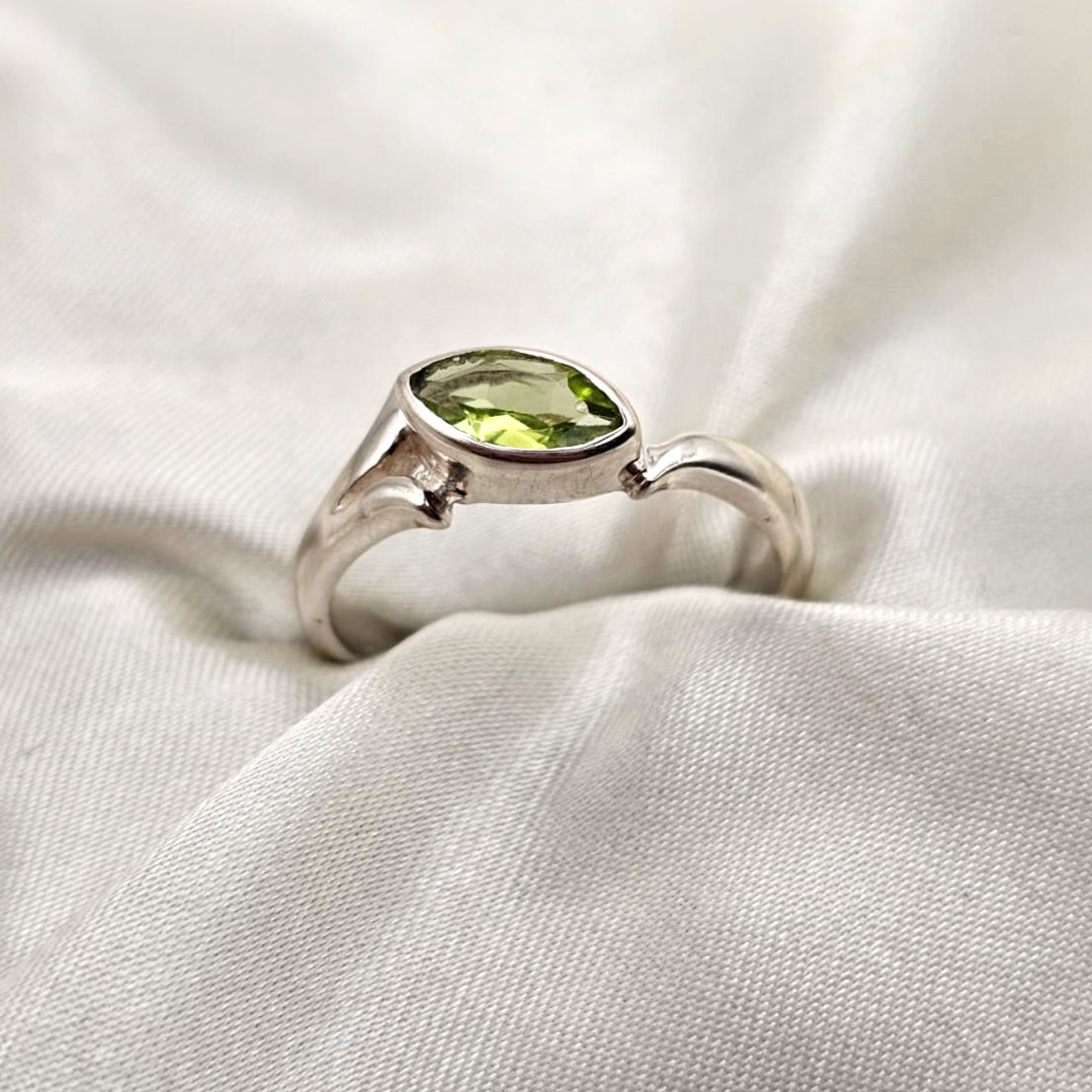 Peridot Marquise Ring
