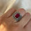Thumbnail: Rectangular Ruby Ring
