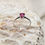 Thumbnail: Marquis Teardrop Faceted Ruby Ring