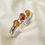 Thumbnail: Three Stone Citrine Cuff Bangle
